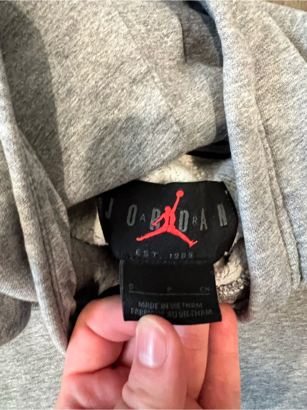 Jordan Men's Gray Crewneck Sweatshirt with Jumpman Logo